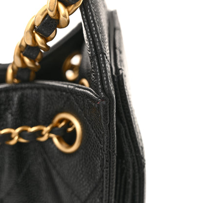 Chanel Caviar Quilted Mini Chanel 25 Handbag Black 13 of 15