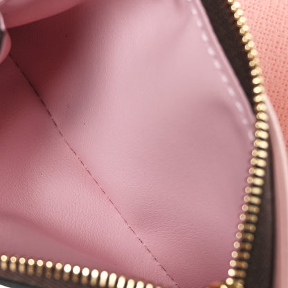 Louis Vuitton Damier Ebene Victorine Wallet Rose Ballerine 6 of 9