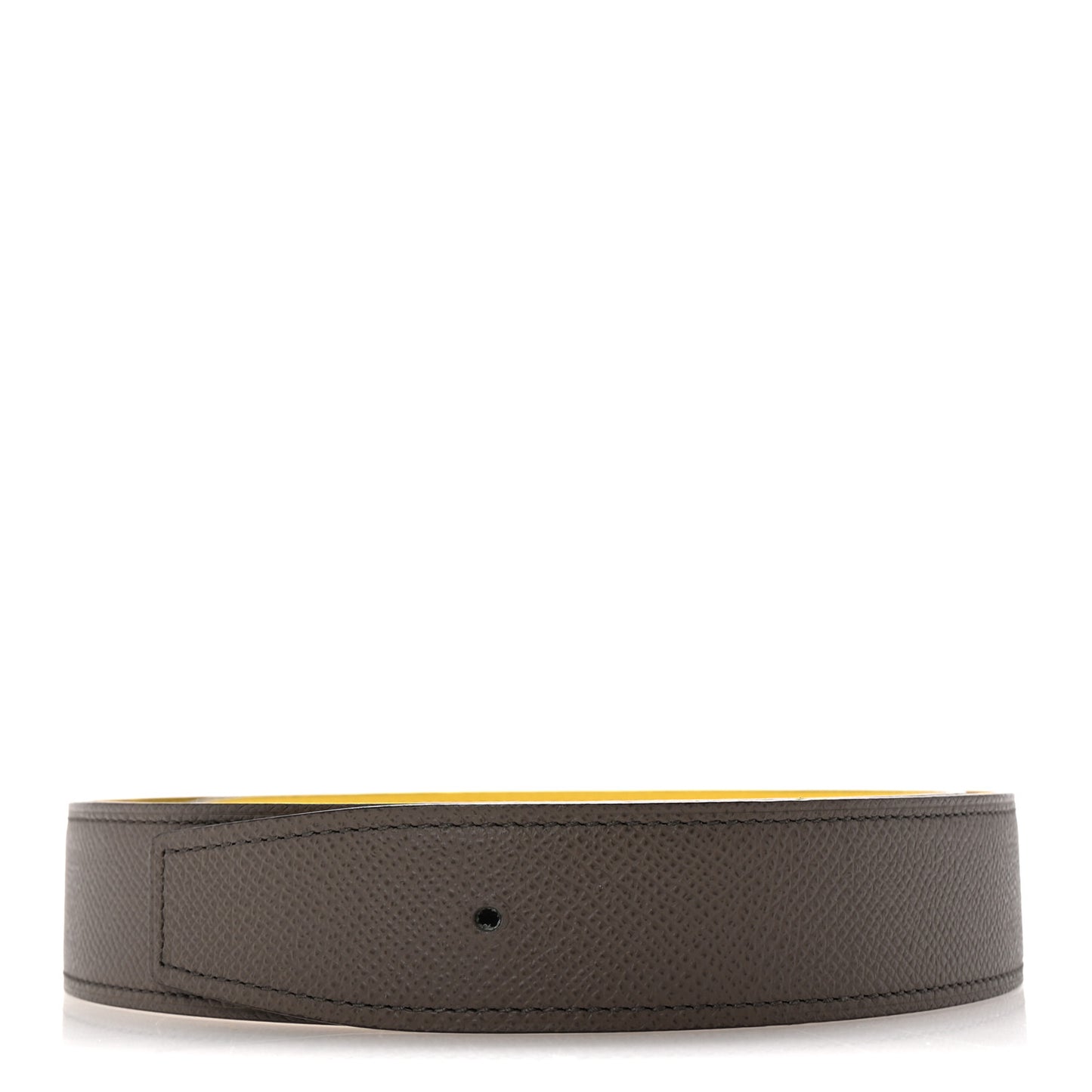Epsom 32mm Belt Strap 75 30 Etain Jaune De Naples