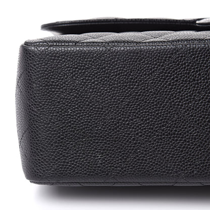 Chanel Caviar Quilted Jumbo Double Flap Black 11 of 11