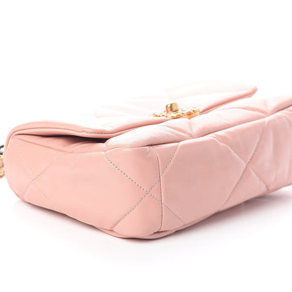 Chanel Goatskin Quilted Medium 19 Flap Light Pink 9 of 11