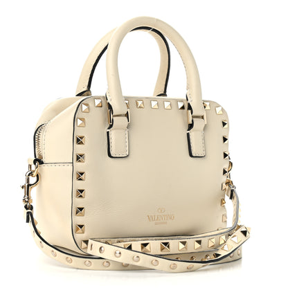 Valentino Garavani Calfskin Rockstud Top Handle Camera Crossbody Bag Ivory 3 of 12