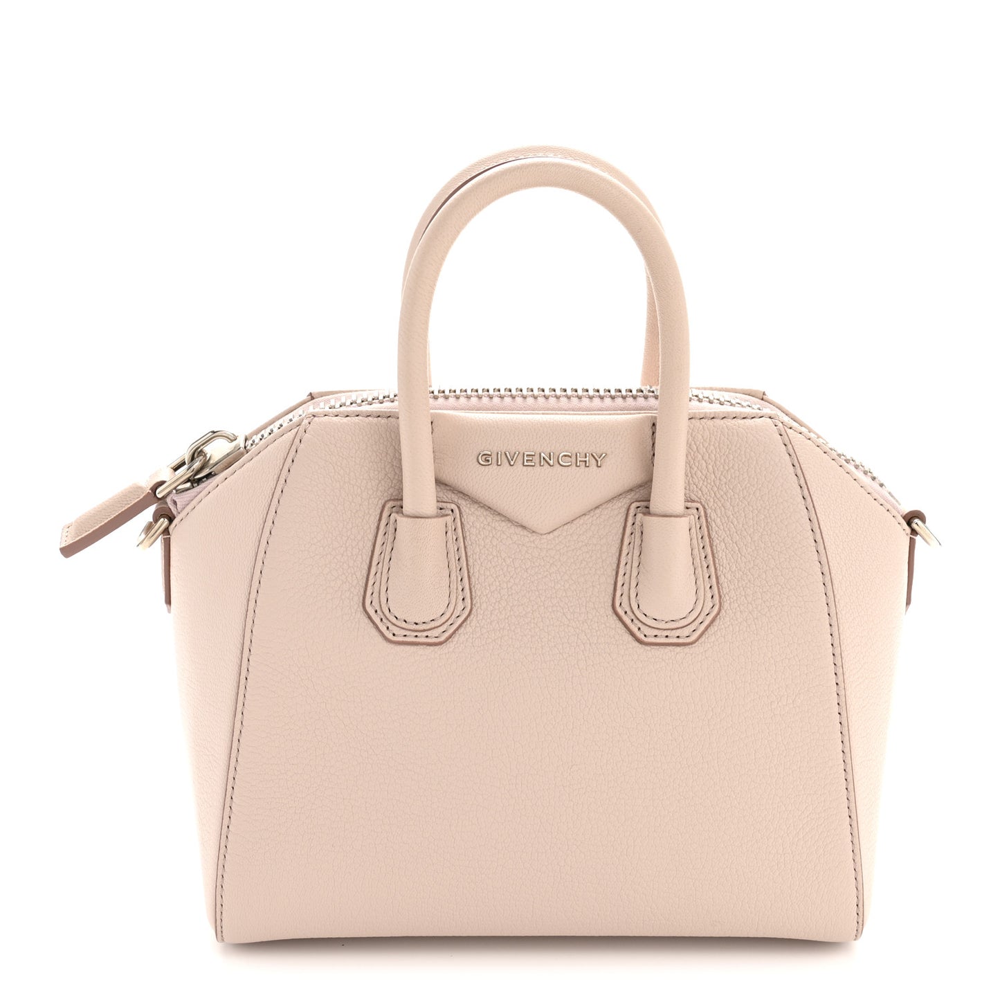 Sugar Goatskin Mini Antigona Pale Pink