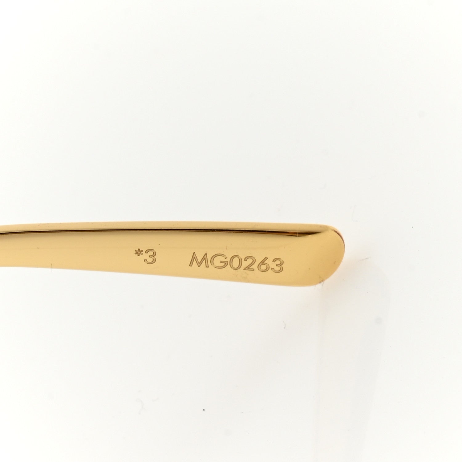 Louis Vuitton Metal LV Golden Mask Sunglasses Z1717U Gold 1572388