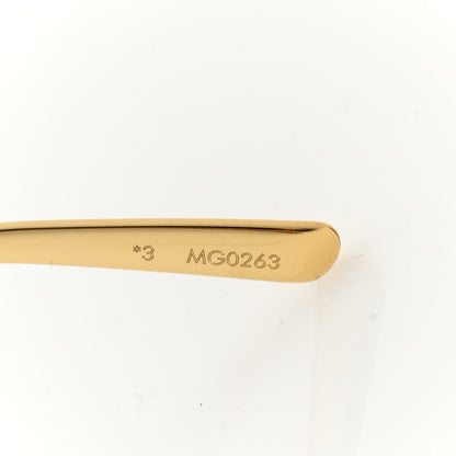 Louis Vuitton Metal LV Golden Mask Sunglasses Z1717U Gold 7 of 8
