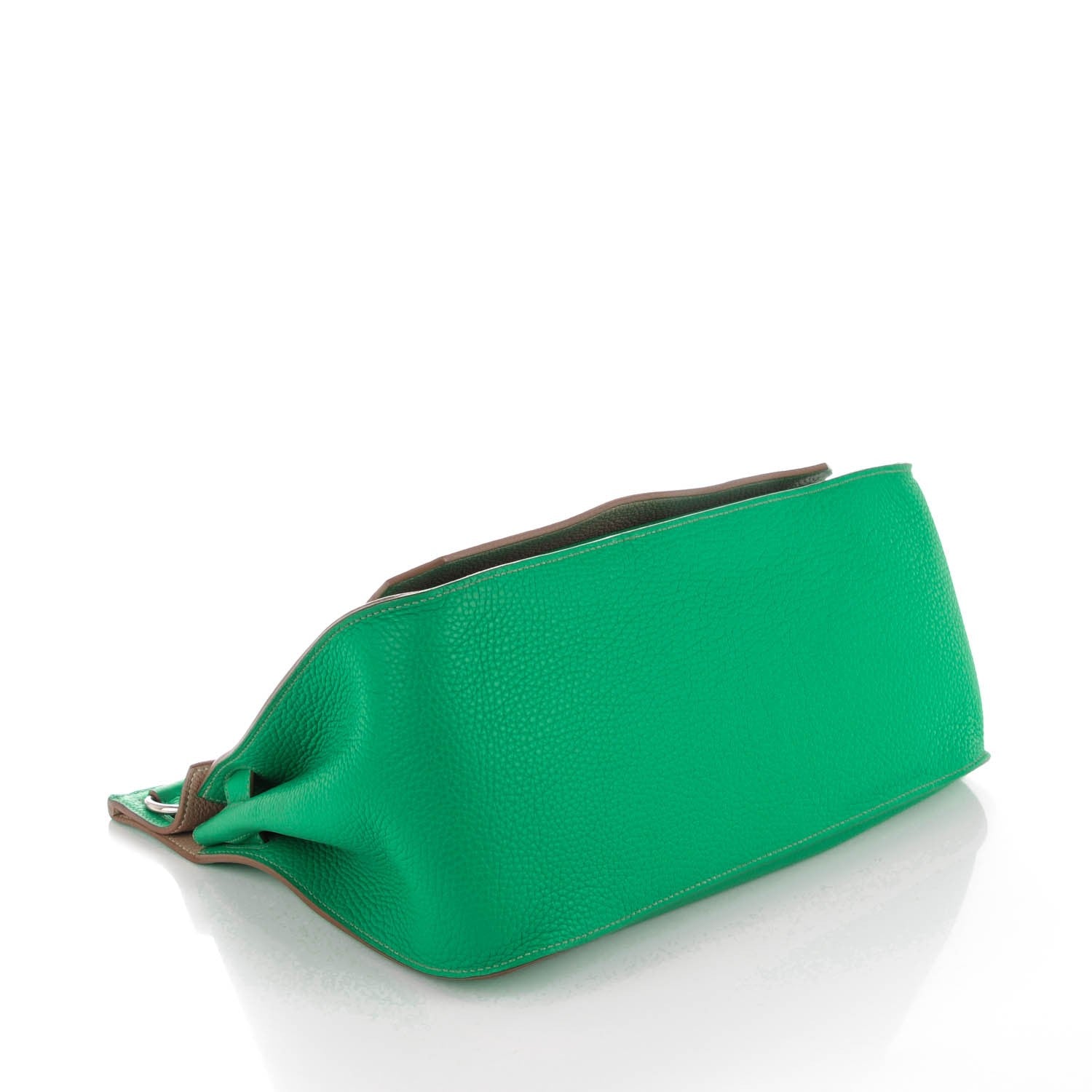 Hermes Taurillon Clemence Eclat Jypsiere 34 Menthe Etoupe 4 of 13