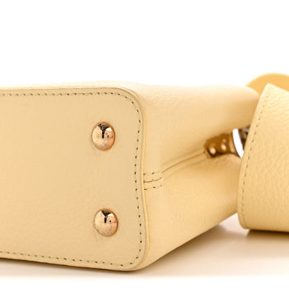 Louis Vuitton Taurillon Snakeskin Mini Capucines Banane 9 of 13