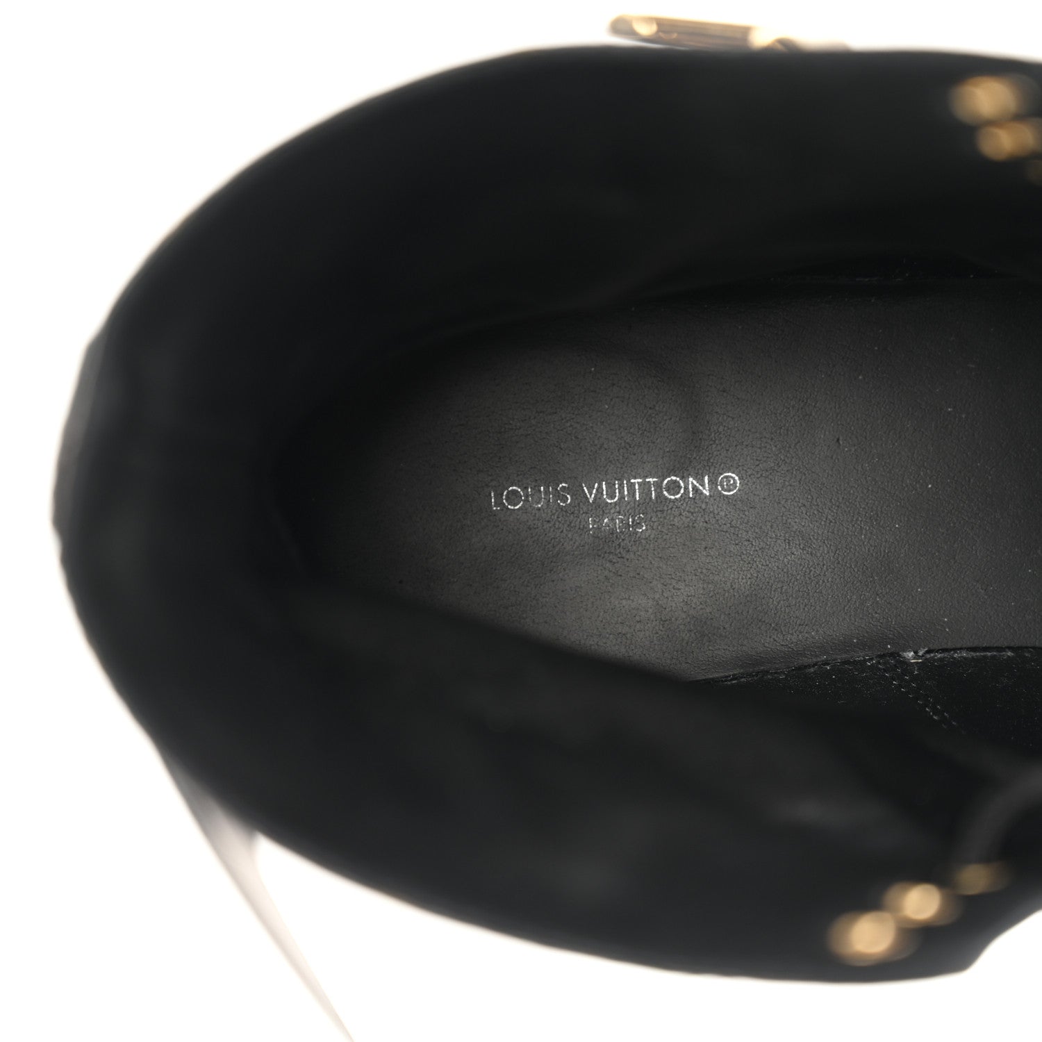 Louis Vuitton Calfskin Monogram Wonderland Flat Ranger Boots 39.5 Black 7 of 12