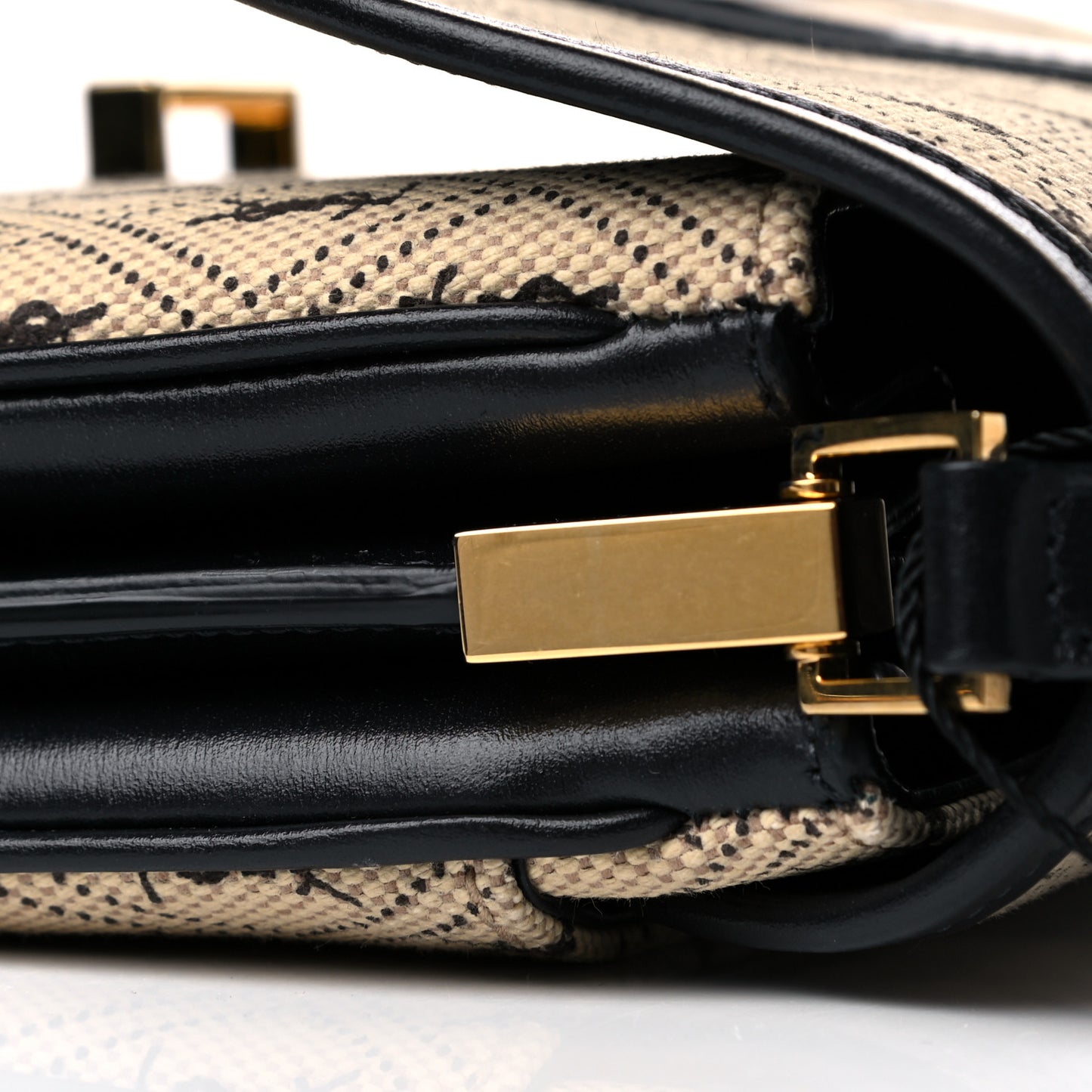 Canvas Small Le Monogramme Satchel Beige Black