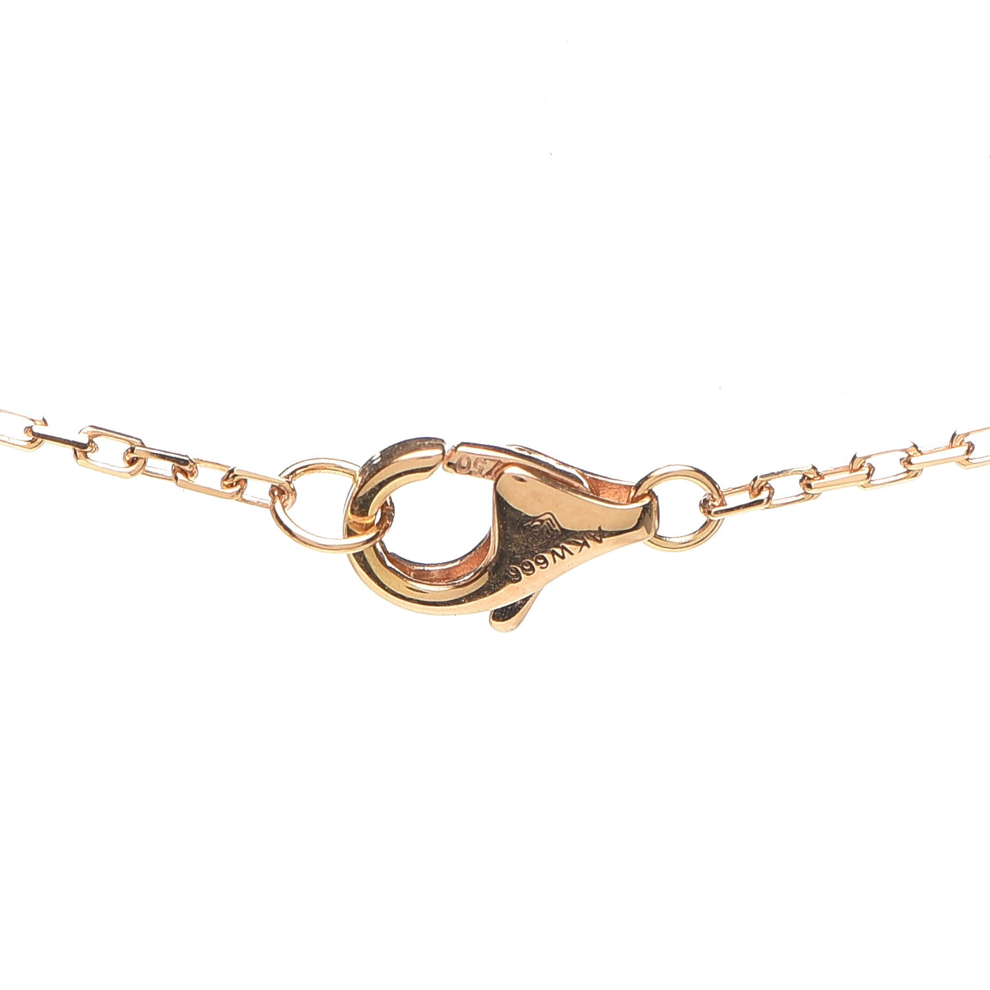 18K Pink White Yellow Gold Pink Sapphire Trinity De Cartier Pendant Necklace
