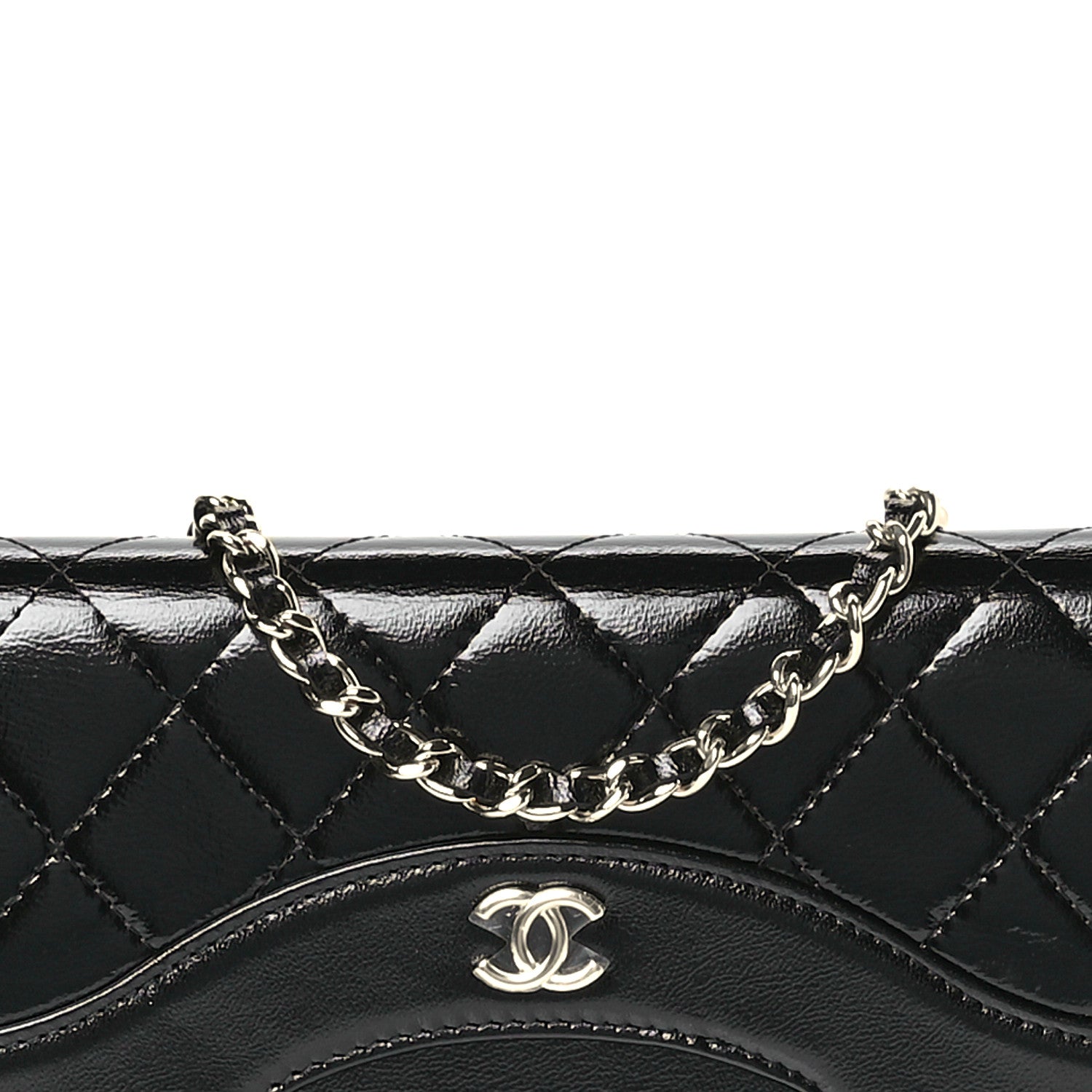 Chanel Calfskin Quilted 31 Wallet On Chain WOC Black 9 of 12