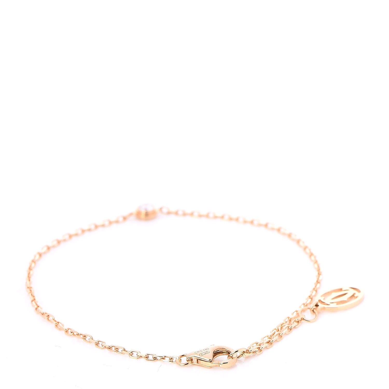 Cartier 18K Yellow Gold Diamond SM D'Amour Bracelet 3 of 7