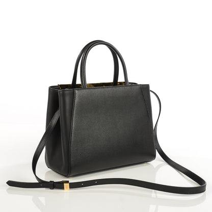 Fendi Vitello Elite Petite 2Jours Tote Black 3 of 9