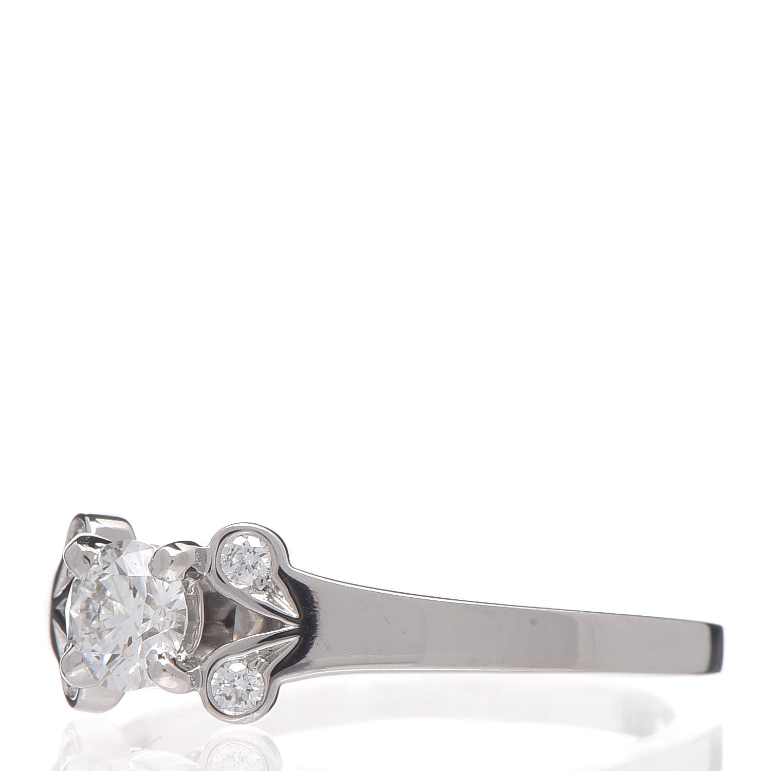 Cartier Platinum Diamond .23ct Ballerine Solitaire Engagement Ring 47 4 3 of 7