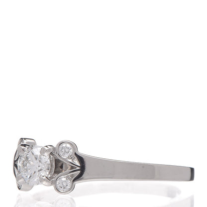 Cartier Platinum Diamond .23ct Ballerine Solitaire Engagement Ring 47 4 3 of 7