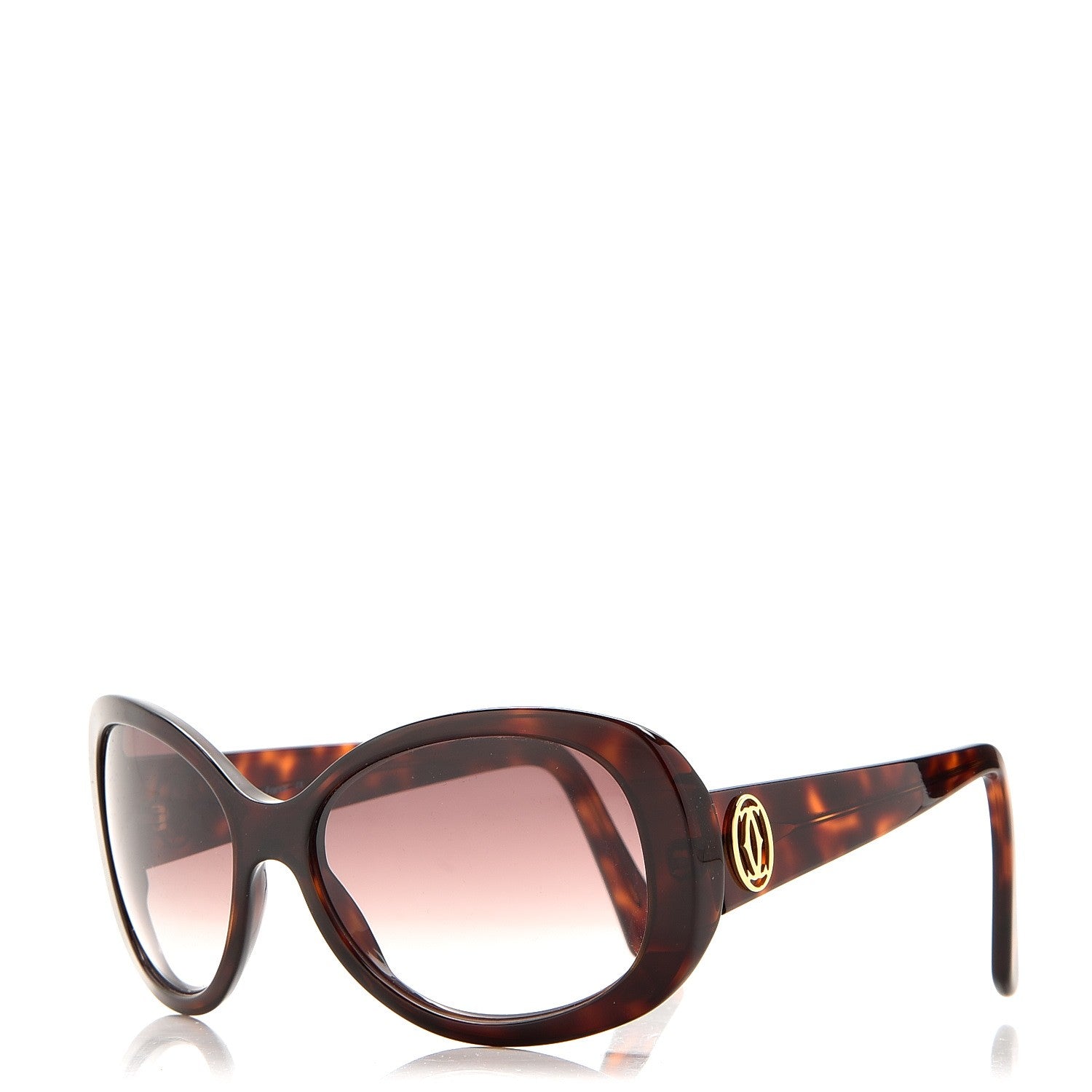 Cartier Tortoise Shell Janis Sunglasses 1 of 8