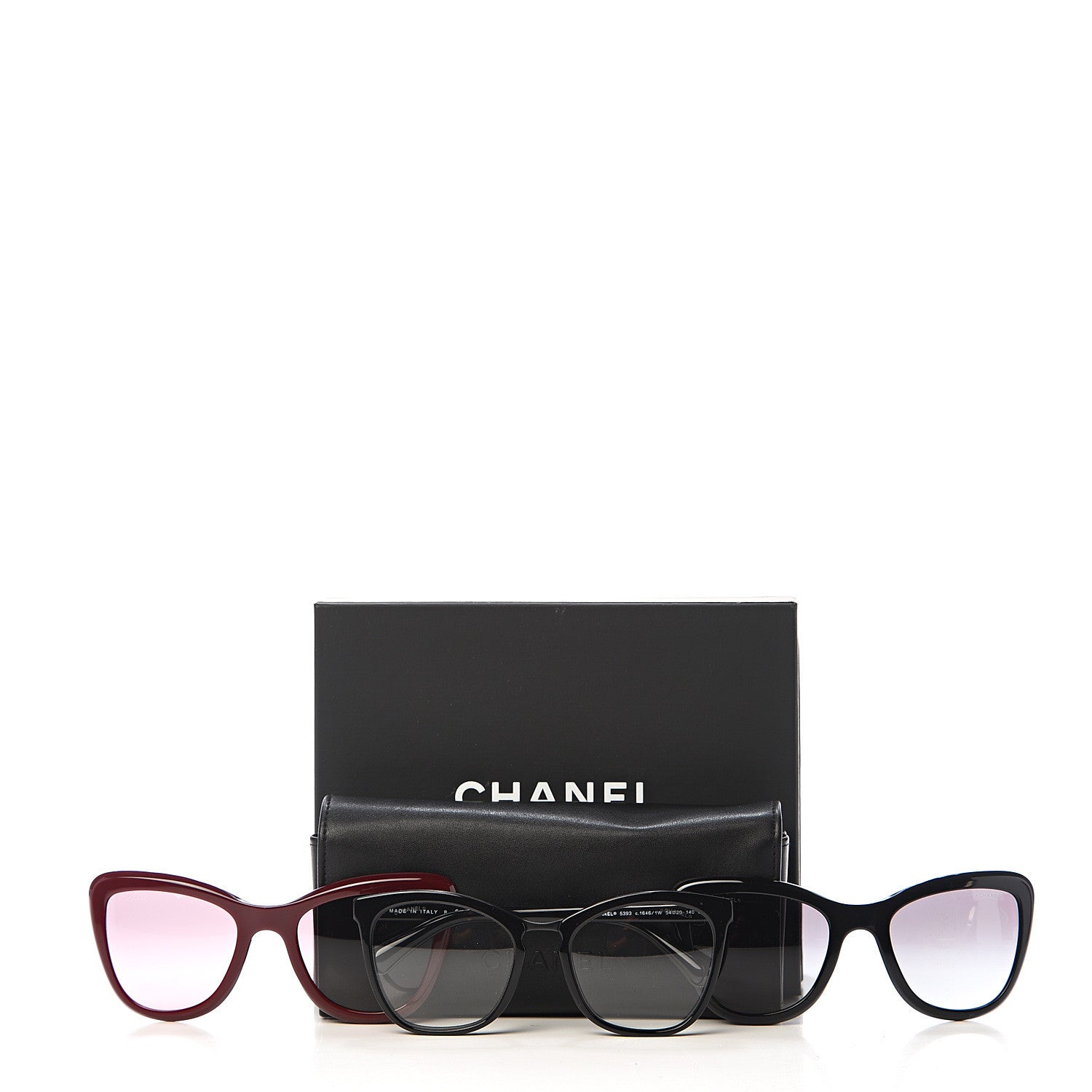 Chanel CC Clip On Sunglasses Set 5393 Black 8 of 8
