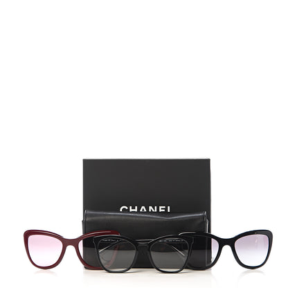 Chanel CC Clip On Sunglasses Set 5393 Black 8 of 8