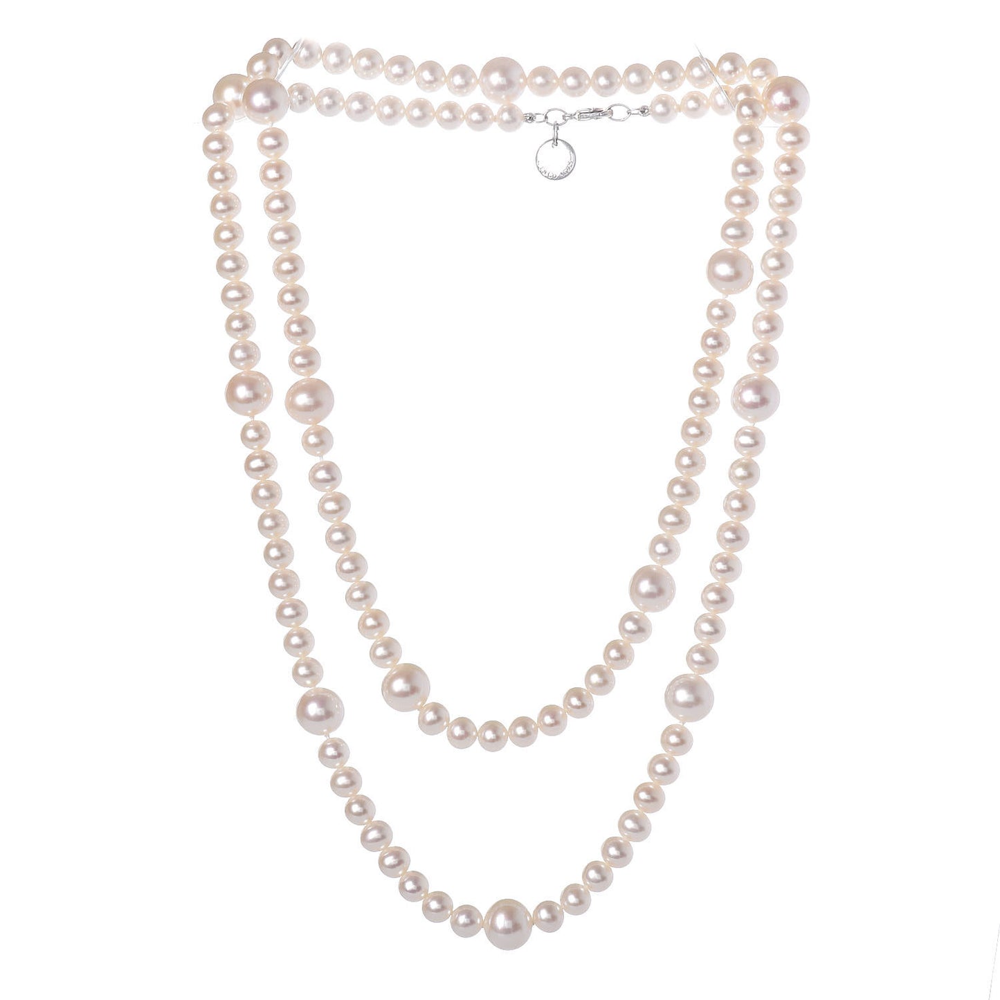 Sterling Silver Pearl 5.5-9mm Ziegfeld Strand Necklace