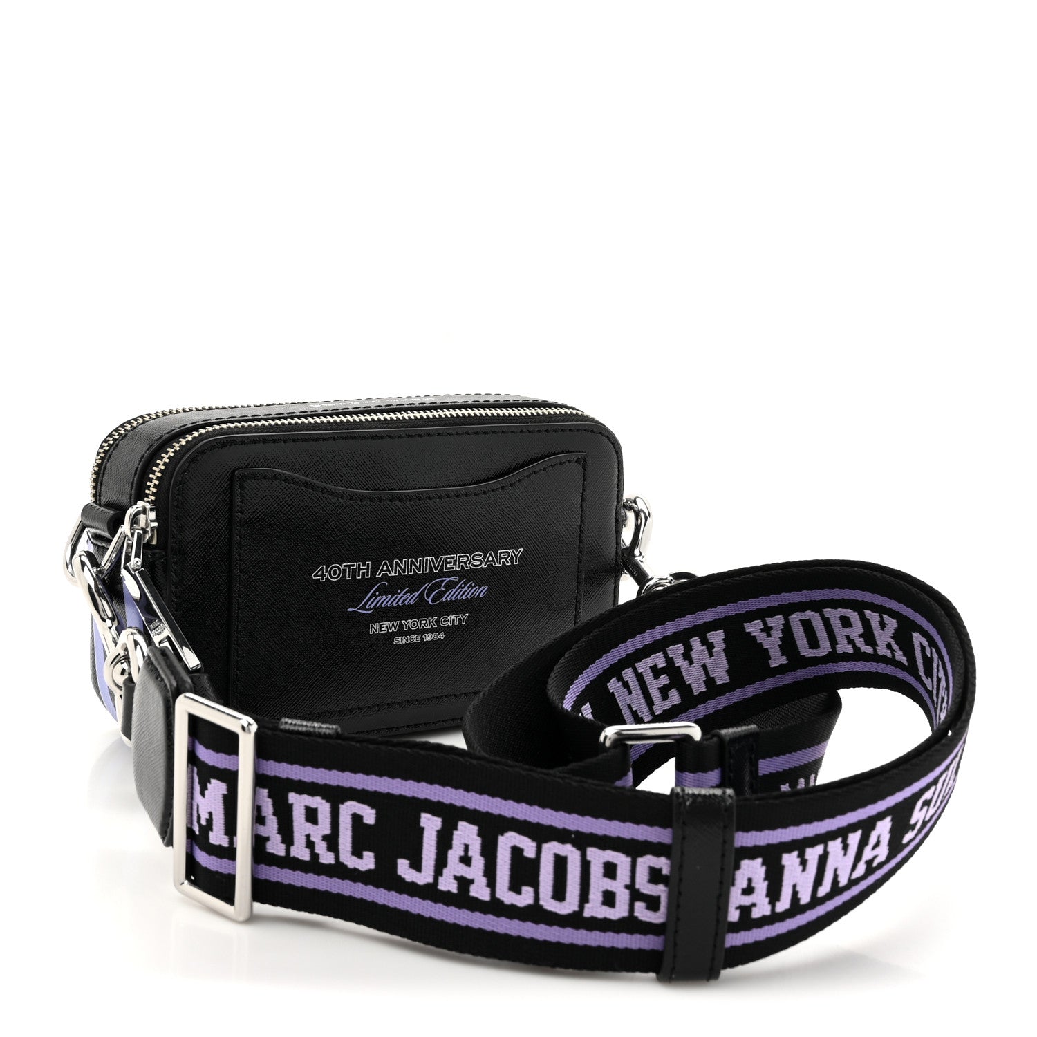 Marc Jacobs X Anna Sui Saffiano Small Snapshot Camera Bag Black Multicolor 3 of 10