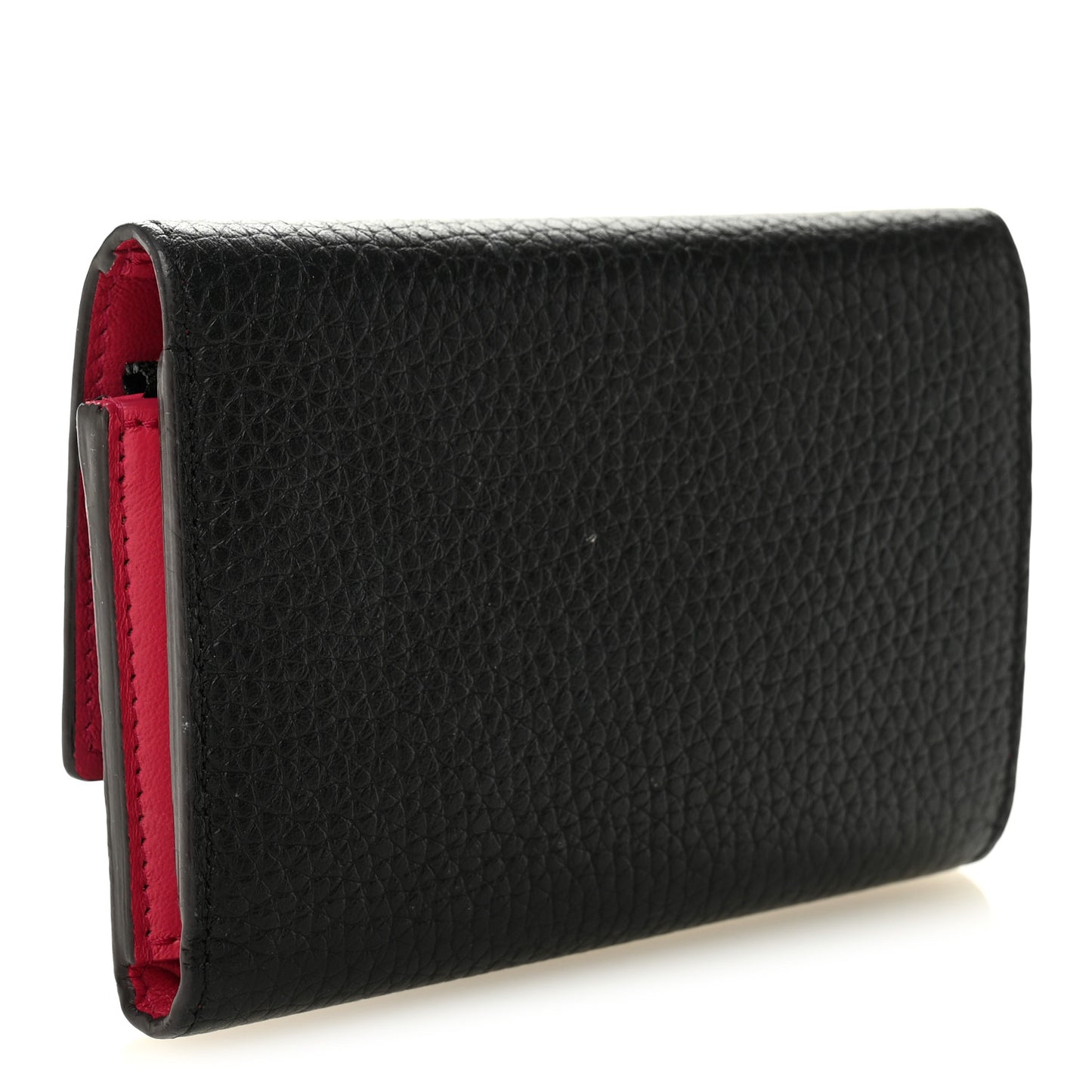 Taurillon Capucines Compact Wallet Black
