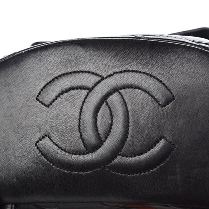 Chanel Lambskin Quilted Drawstring Backpack Black 10 of 10