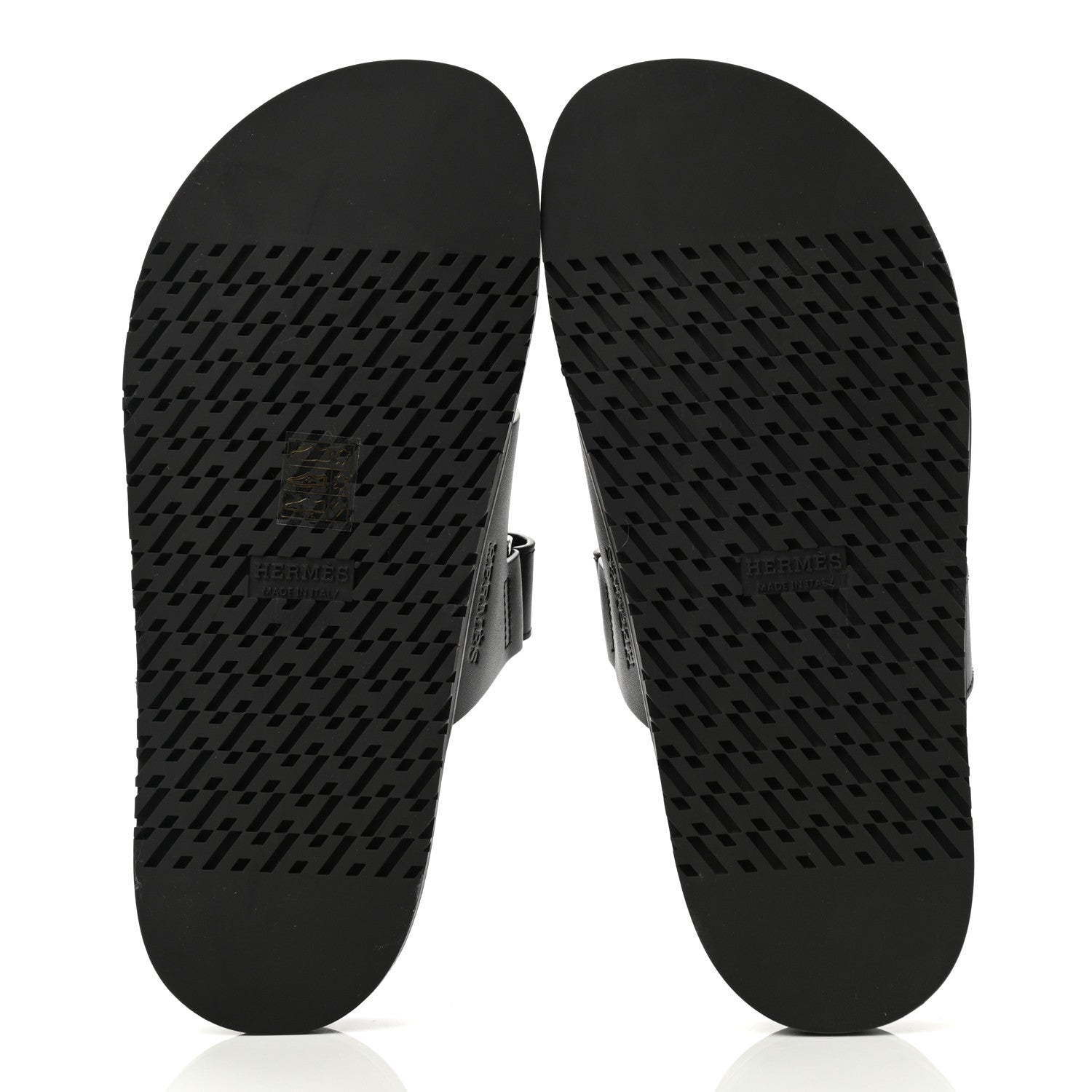 Hermes Calfskin Womens Chypre Sandals 38 Black 5 of 9