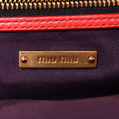 Miu Miu Nappa Matelasse Clutch Fuoco 6 of 14