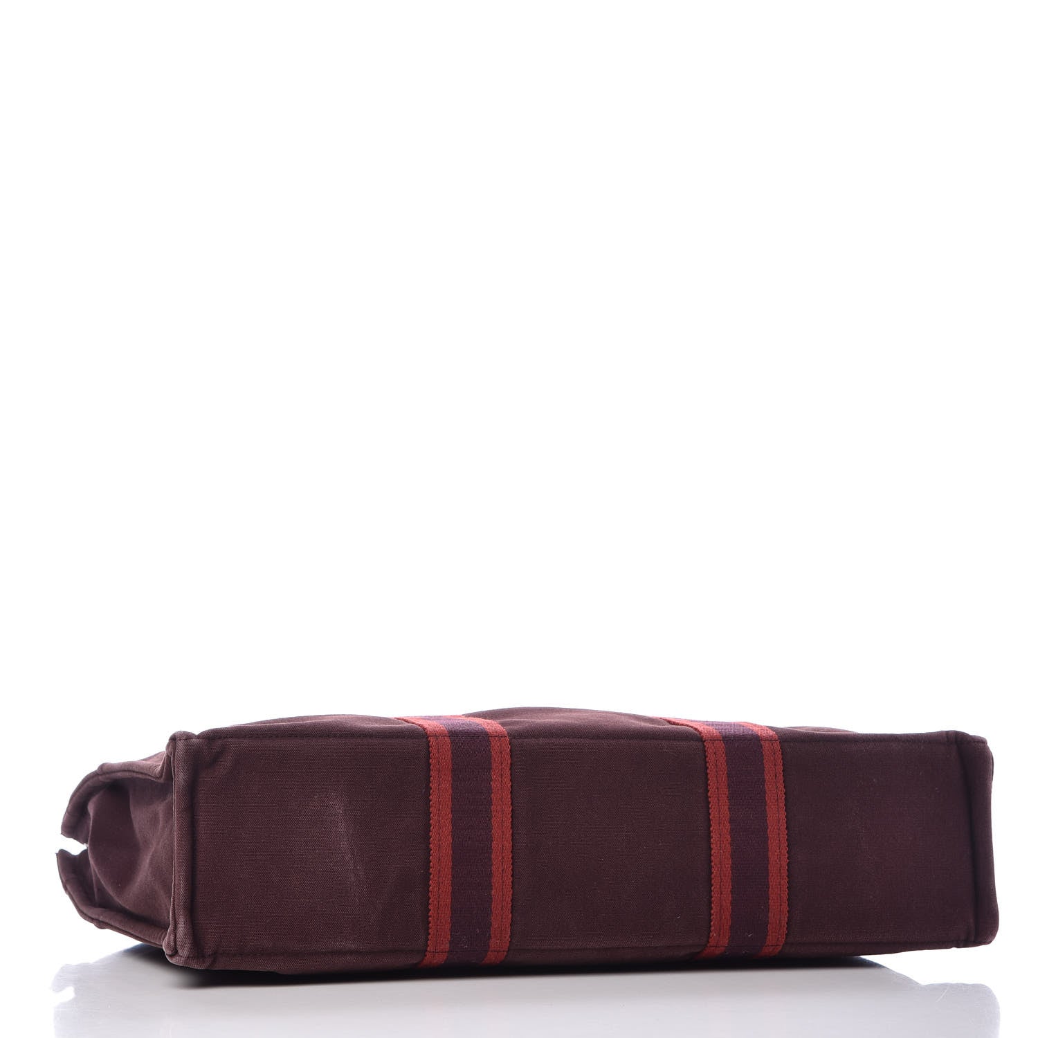Hermes Canvas Fourre Tout MM Burgundy 4 of 20