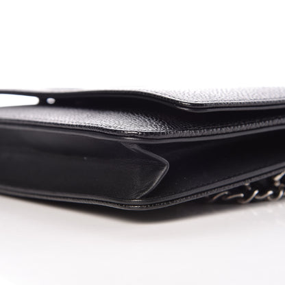 Chanel Caviar Timeless CC Wallet On Chain WOC Black 10 of 10
