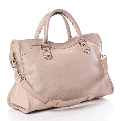 Balenciaga Chevre Gold Metallic Edge Hardware City Rose Aubepine Bois de Rose 4 of 19