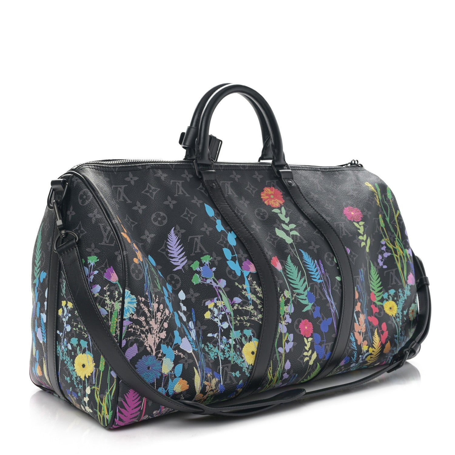 Louis Vuitton Monogram Eclipse Folia Keepall Bandouliere 50 2 of 7