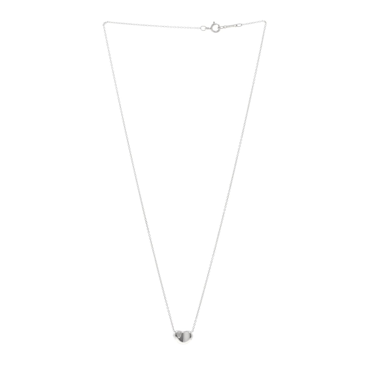 Sterling Silver 11mm Elsa Peretti Bean Pendant Necklace