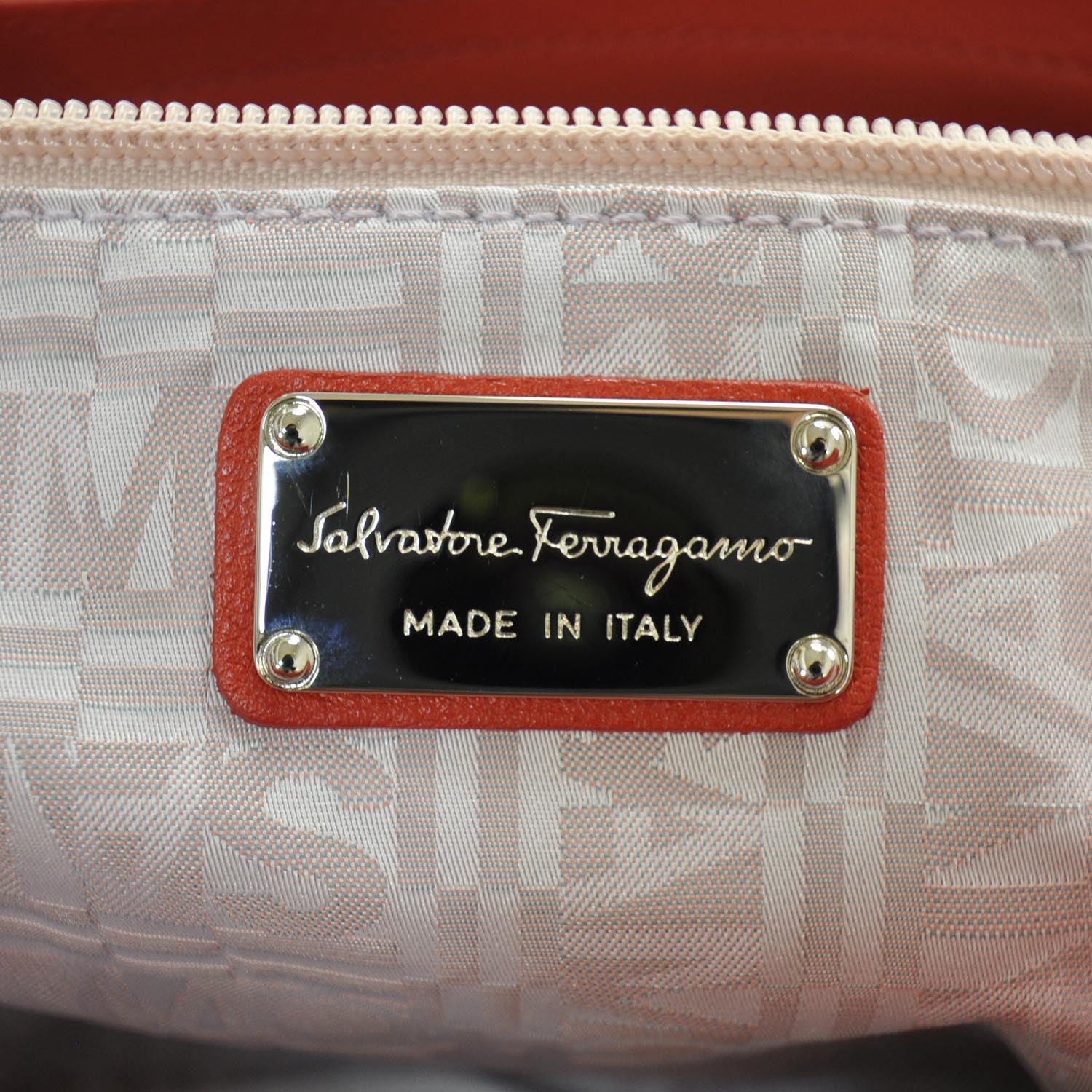 FASHIONPHILE SALVATOREFERRAGAMOLeatherMarisaOrange 9 of 9