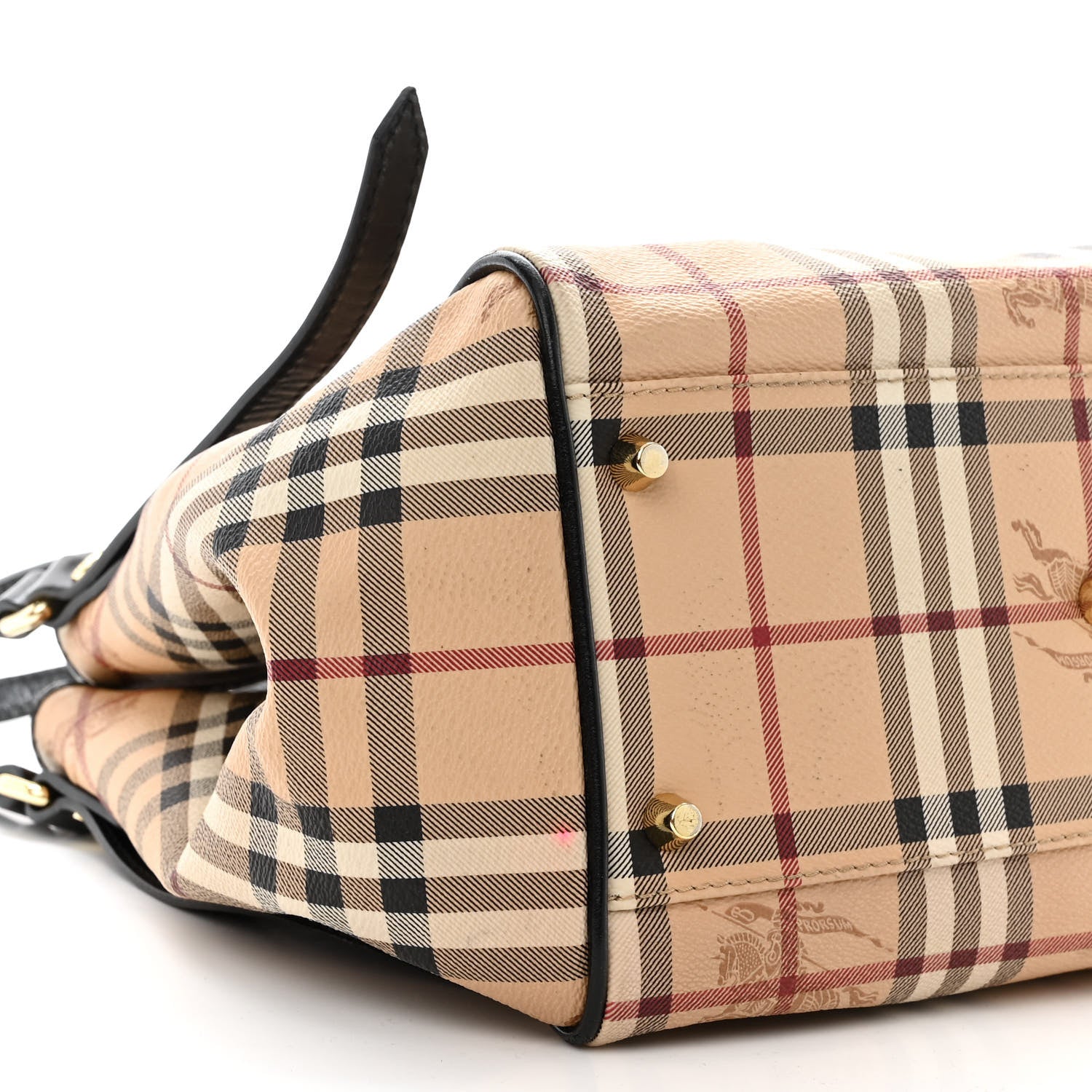 Burberry Haymarket Check Small Canterbury Tote Black 9 of 12