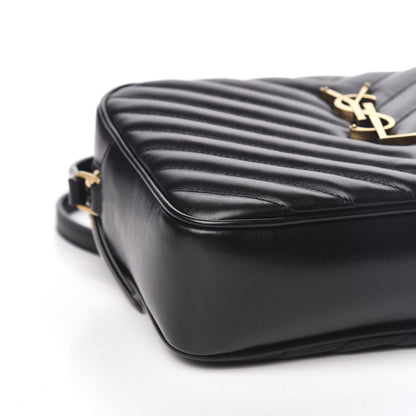 Saint Laurent Calfskin Matelasse Monogram Lou Camera Bag Black 8 of 10