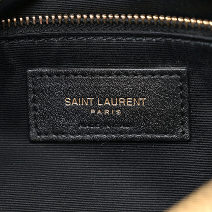 Saint Laurent Calfskin Y Quilted Monogram Medium Loulou Chain Satchel Nude Powder 6 of 12