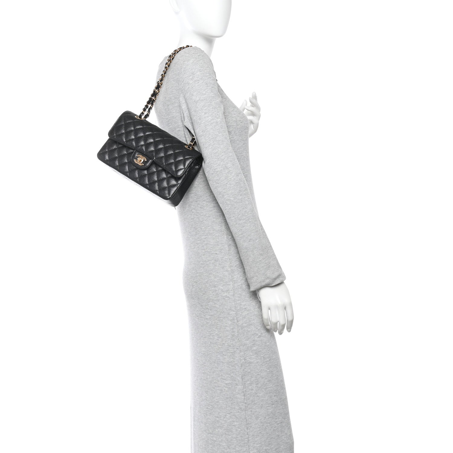 Chanel Caviar Quilted Small Double Flap Black 2 of 11