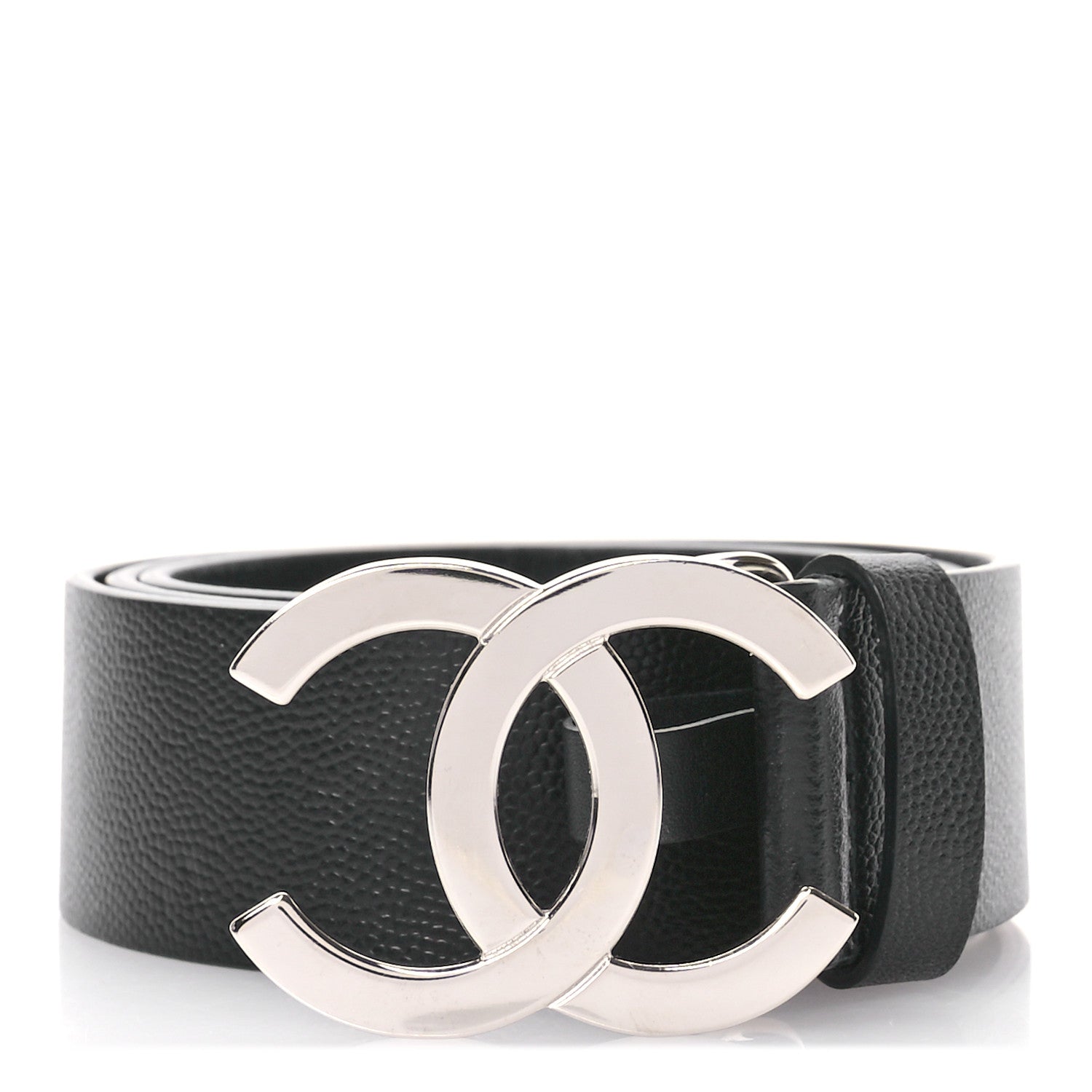 Chanel Caviar CC Logo Belt 75 30 Black 1 of 7