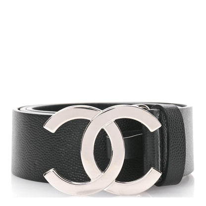Chanel Caviar CC Logo Belt 75 30 Black 1 of 7