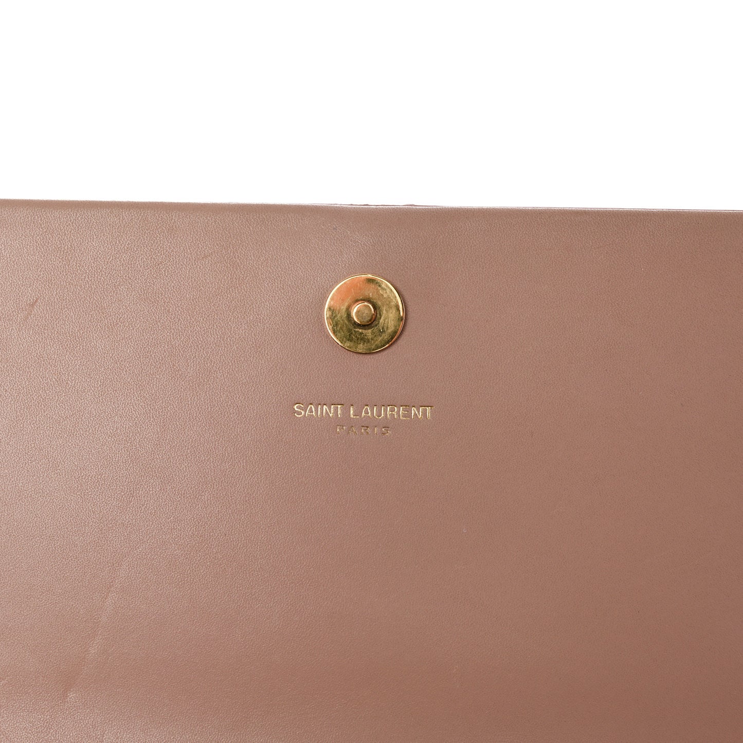 Calfskin Classic Monogram Tassel Clutch Pale Blush