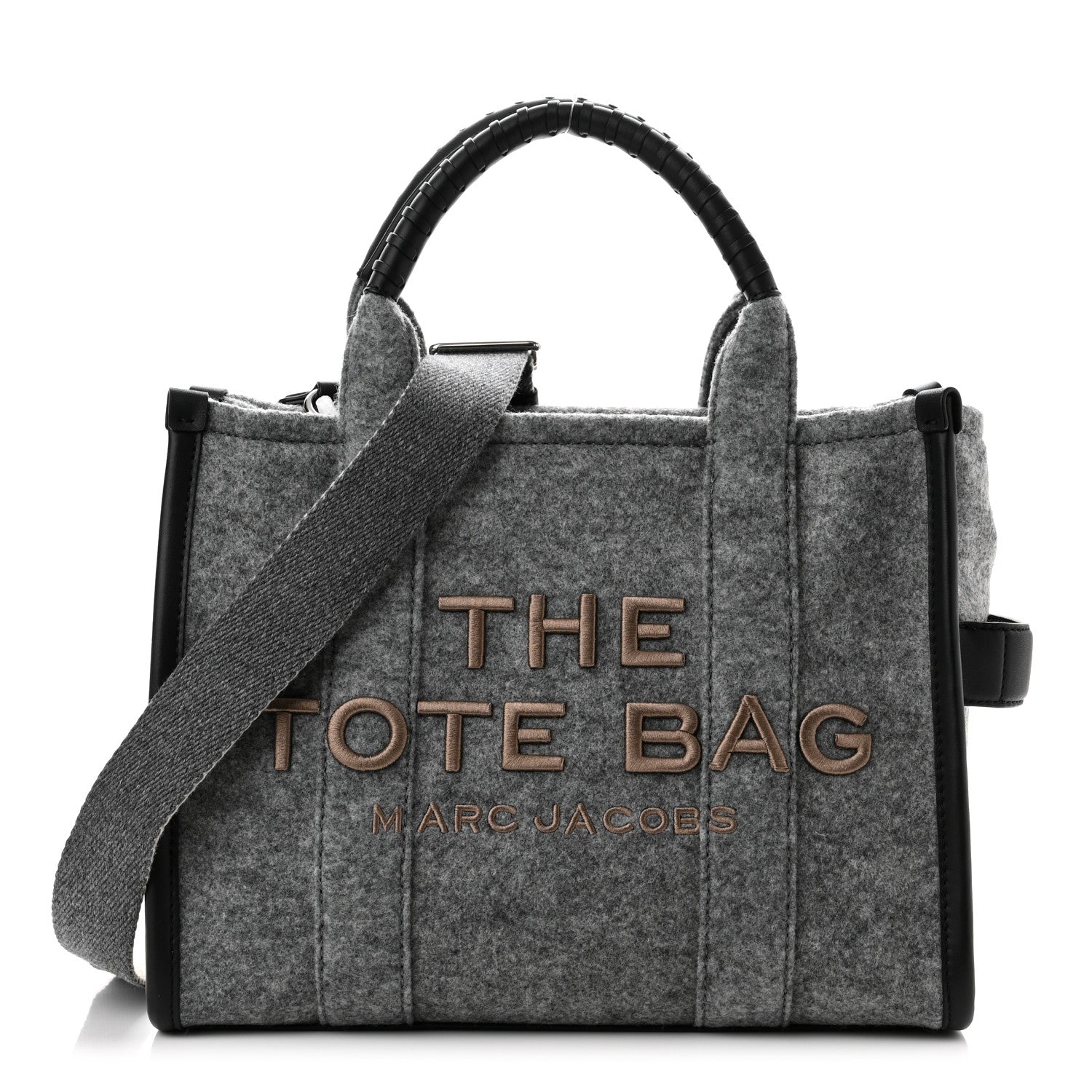 Marc Jacobs Felt Medium The Tote Bag Gray 1 of 8