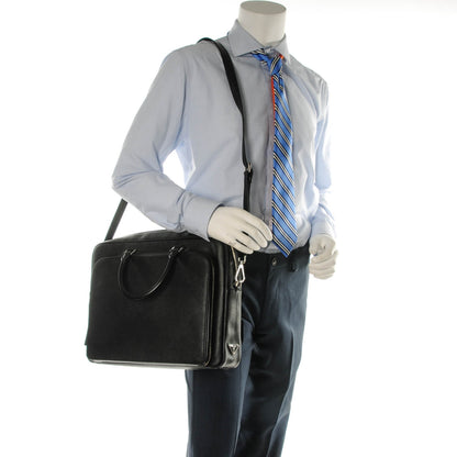 Prada Saffiano Travel Briefcase Nero Black 2 of 10