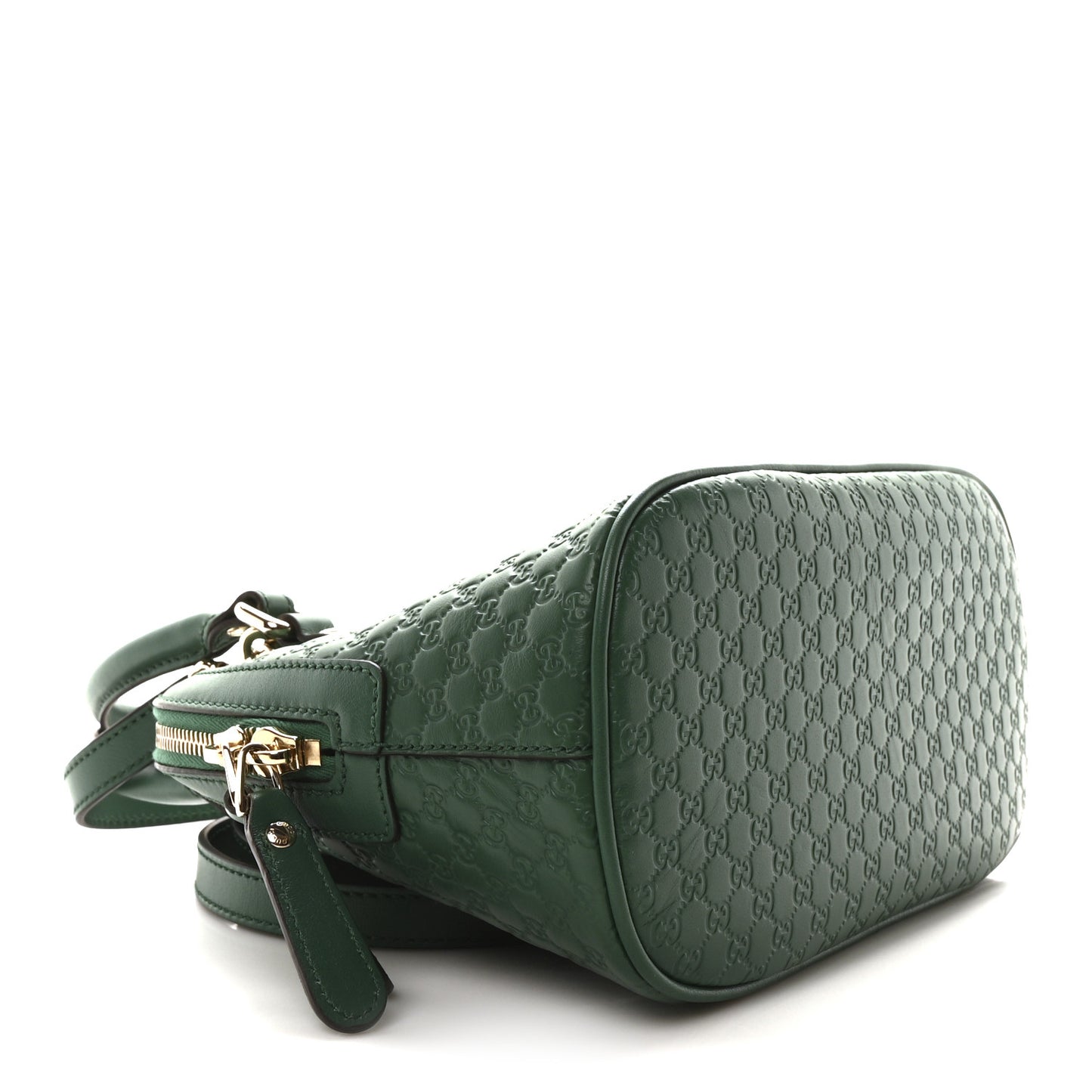 Soft Microguccissima Mini Dome Bag Emerald