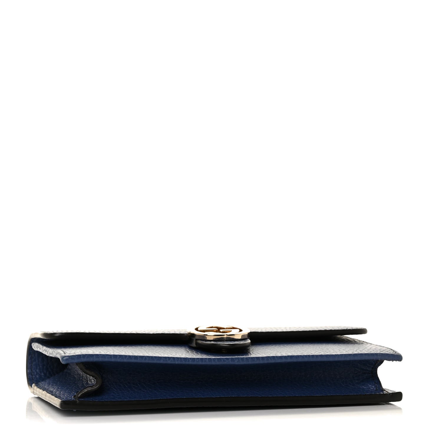 Gucci Dollar Calfskin Interlocking G Chain Wallet Caspian 4 of 8