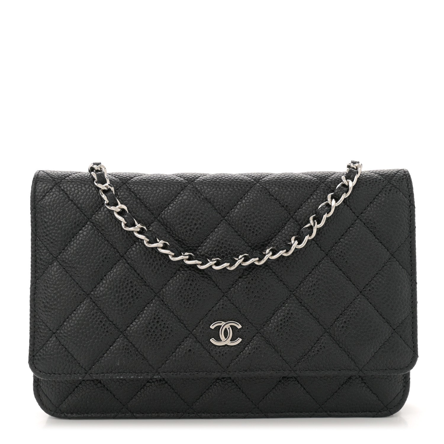 Chanel Caviar Quilted Wallet on Chain WOC Black 1 of 11