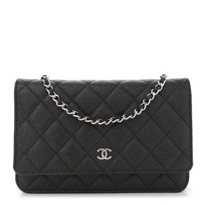Chanel Caviar Quilted Wallet on Chain WOC Black 1 of 11