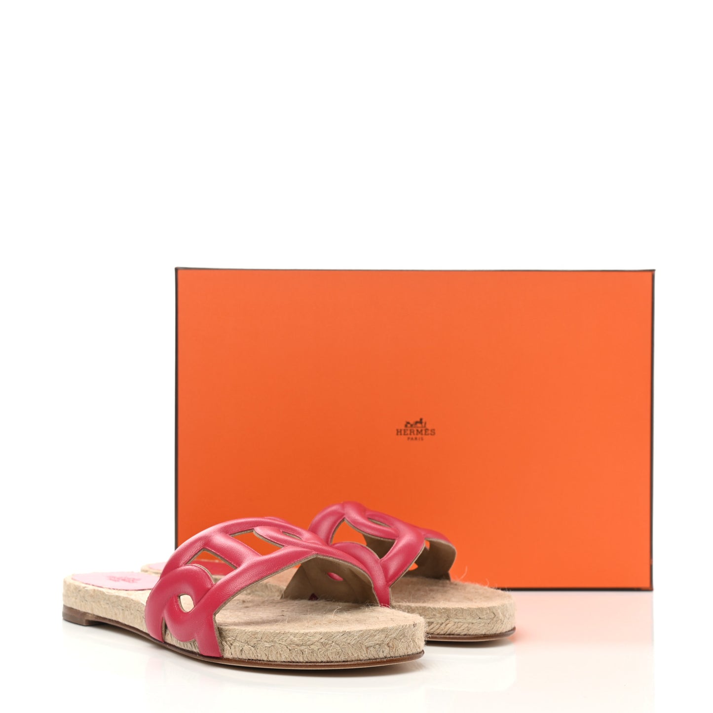 Nappa Famosa Espadrille Sandals 38 Rosa Framboise