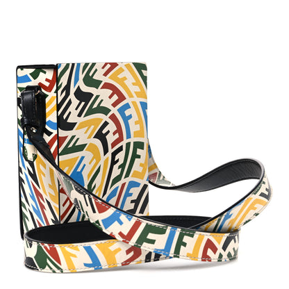 Fendi X SARAH COLEMAN Vitello Grace Light FF Vertigo Box Bag White Ice Multicolor 3 of 10