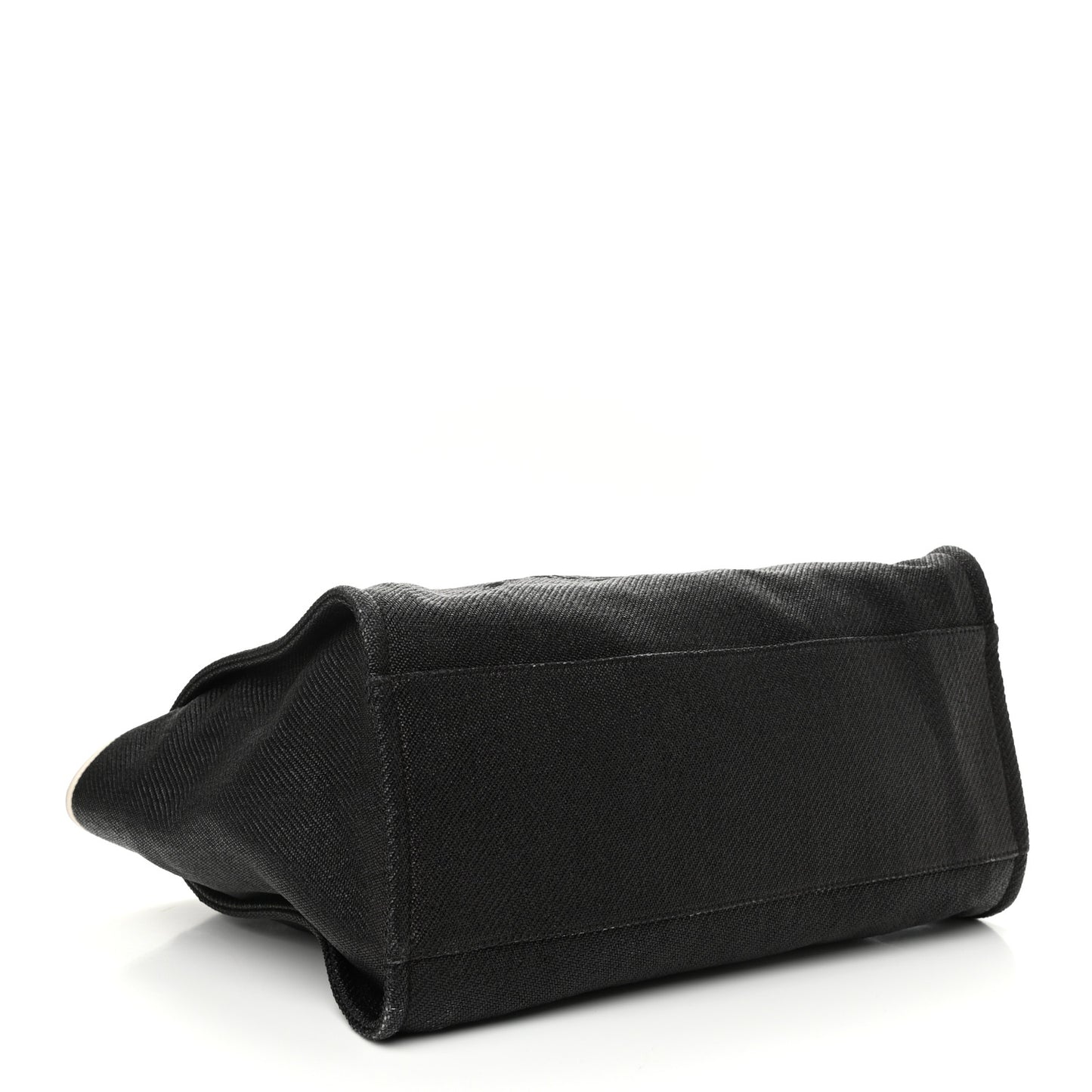 Canvas Medium Deauville Tote Black White